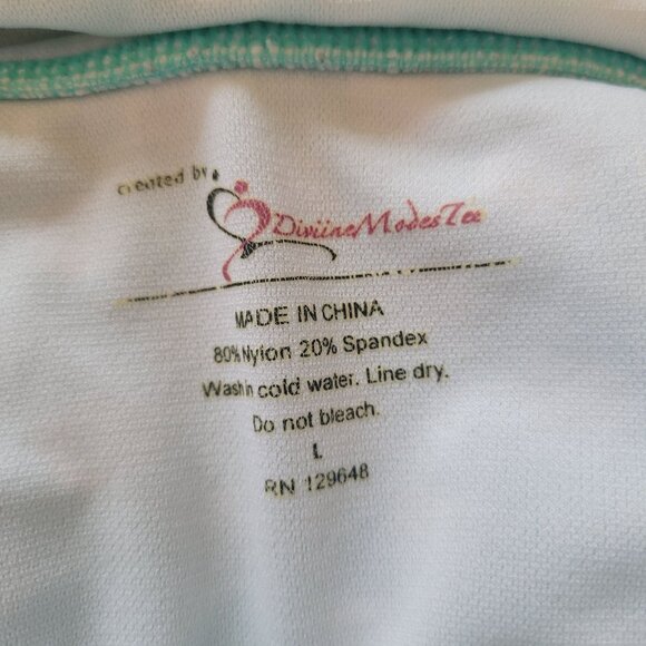 Vintage-Style Polka Dot Tankini Swimsuit Set Size L Diviine Modes - Picture 5 of 9